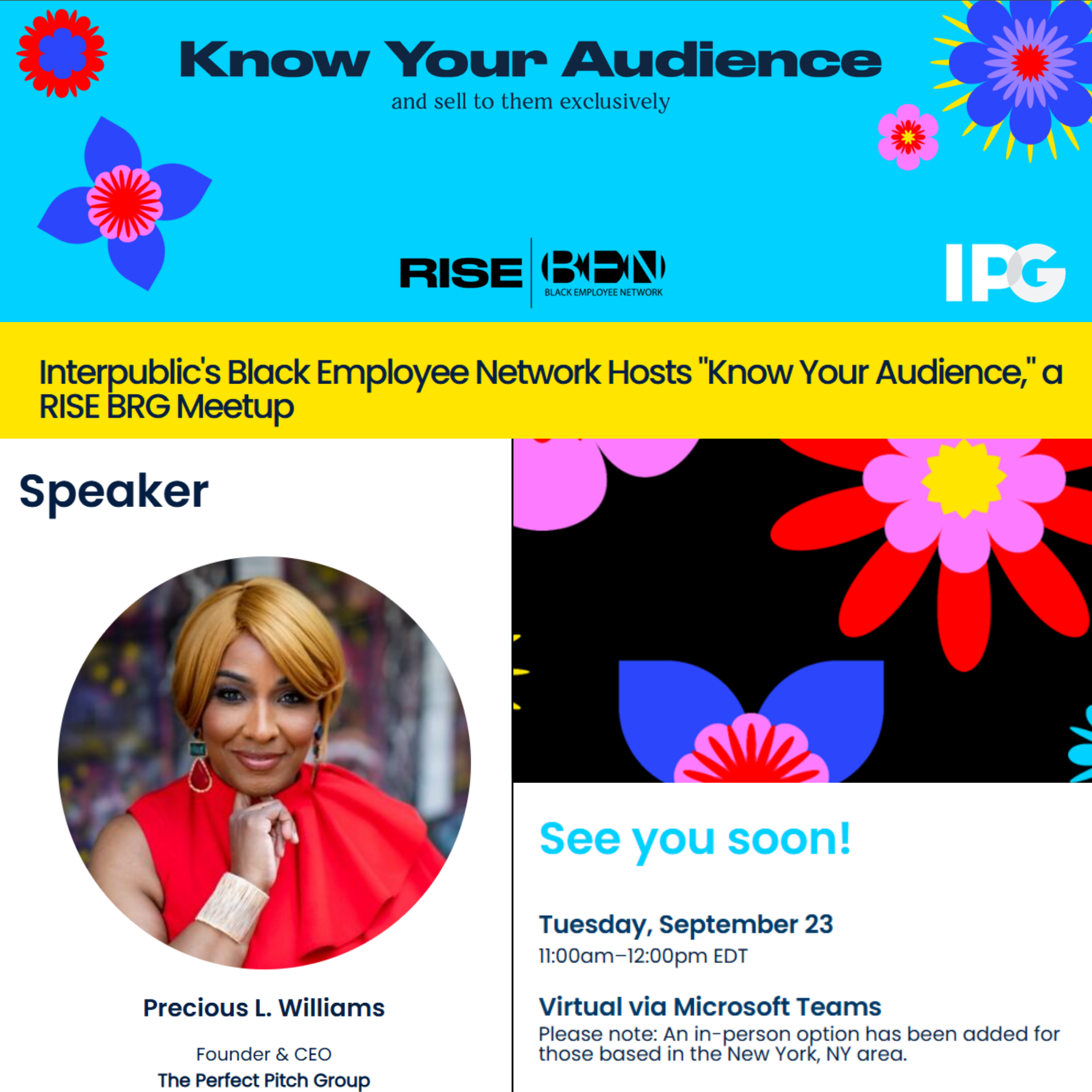 Interpublic’s BEN Hosts “Know Your Audience,” a RISE BRG Meetup